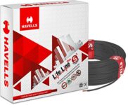 Havells Life Line Plus S3 4 sq mm PVC HRFR Cable (Black)