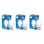 Philips 9-Watts Multipack B22 LED Cool Day White LED Bulb, Pack of 3, (Ace Saver)