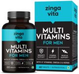 Zingavita Multivitamin Tablets for Men With Vitamins, Omega-3 & Herbs to Enhance Energy(60 Tablets)