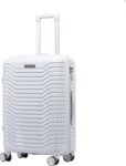 PROVOGUE LIGHT GREY Hard Sided 4 Wheel Spinners, Expandable Bag with Number Lock Expandable Check-in Suitcase 4 Wheels – 28 inch