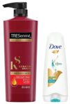 TRESemme Keratin Smooth Shampoo, 580ml And Dove Dryness Care Conditioner, 180ml