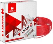 Havells Life Line Plus S3 2.5 sq mm PVC HRFR Cable (Red)