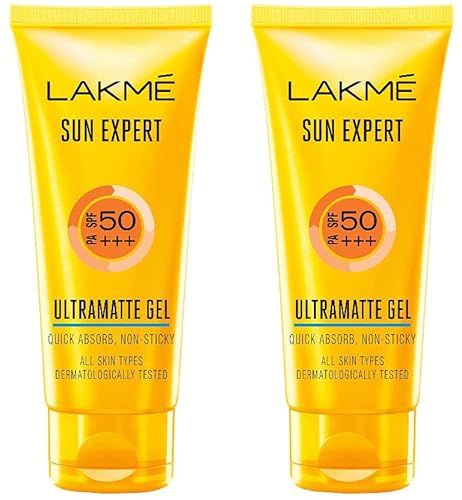 LAKMÉ Sun Expert Spf 50 Gel For All Skin Types, 50 G (Pack Of 2)