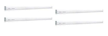 Philips Slimline Advance 25-Watt 2500-lumen Metal Batten Tubelight (Pack of 4) (Warm White) (Study Room Specialist)