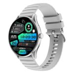 GIZMORE Gizfit Curve 4.69″|AOD 500 NITS|360×360 HD Display Bluetooth Calling Smartwatch (Gray)