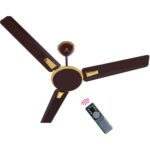 OTTOMATE Zen Connect Pro Smart BLDC with Remote 3 Blade 1200 MM High Speed Ceiling fan (Hazel Brown, Pack of 1)
