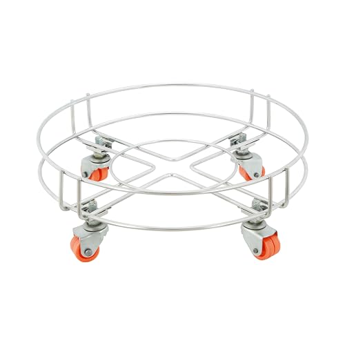 GLUN Cylinder Trolley with Strong Steel Cased Castor Wheels – Gas Trolley, LPG Cylinder Stand – Effortlessly Movable Trolley for Convenient Handling and Transport of Gas Cylinders.