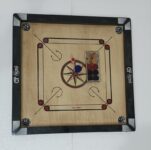 GRANT Glossy Finished 26inch Carrom Board with wooden coin and sticker, powder 5 cm Carrom Board(Multicolor)