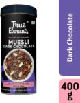 True Elements Dark Chocolate Muesli | Wholegrain breakfast cereal, Ready to eat healthy snack Tin(400 g)