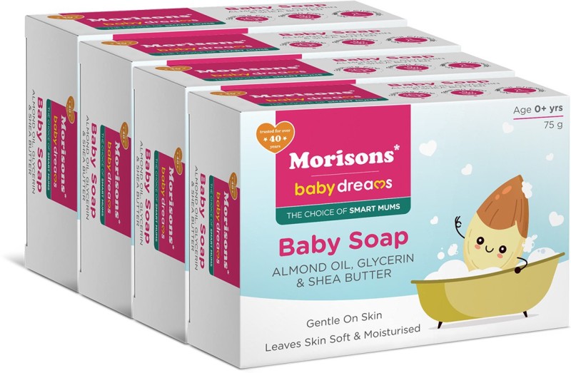 Morisons Baby Dreams Baby Soap Combo 75 gm – Pack of 4(4 x 75 g)