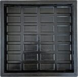 Reyal 10″ X 10″ CADBURY Chequered Tile Mould(Pack of 1) Plastic Paver Tile Mould Column Cap & Base(Plastic)