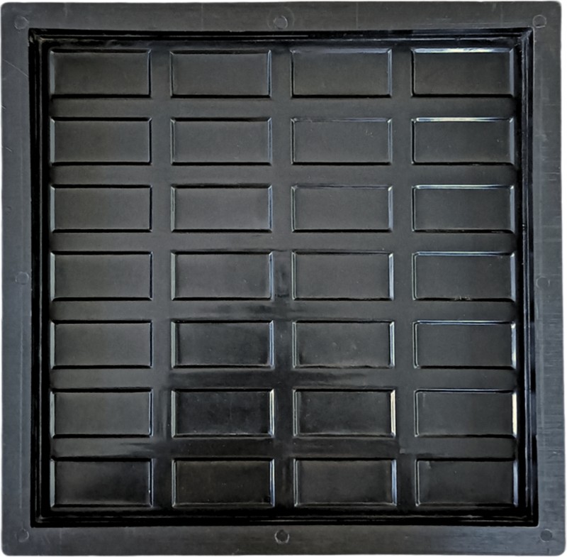 Reyal 10″ X 10″ CADBURY Chequered Tile Mould(Pack of 1) Plastic Paver Tile Mould Column Cap & Base(Plastic)