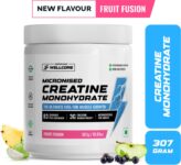 Wellcore Micronised Creatine Monohydrate | Lab Tested | Enhanced Absorption | 100% Pure Creatine(307 g, Fruit Fusion)