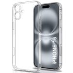 QsmQam[Special Promotional Price Back Cover Case Compatible for iPhone 16 6.1-Inch,Camera Protection, Advanced Air Cushion Drop Protection,[Non-Yellowing] Shockproof Transparent TPU Clear Bumper