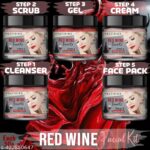 Pratibimb Red Wine Facial Kit is a skincare set designed to harness the anti-aging(5 x 10 g)