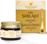 UPAKARMA Shilajit Gold Resin 10g | Contains 24K Gold | Natural Strength & Stamina Booster