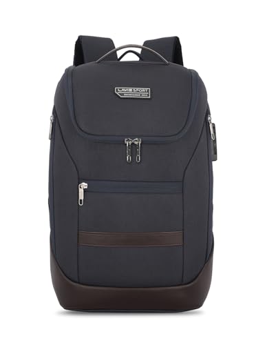 Lavie Sport 45cm Emperor Anti-Theft Premium 24 Litres Backpack with Laptop Sleeve | Business Bag for Men & Women | Durable Office Bag | Upto 15 Inch Notebook/MacBook Compatible