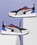 PUMA Puma Men Navy Blue and White Colourblocked Sneakers Sneakers For Men(Navy , 6)