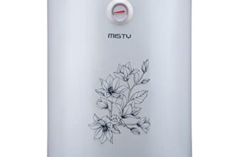 Usha Misty 15 Ltr 2000-Watt 5 Star Storage Water Heater (Grey Magnolia),With Free Installation And Connection Pipes