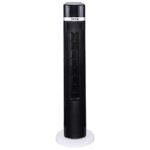 Deco Air Tower Elegant Indoor Fan with Remote (Black and White, 35 W)