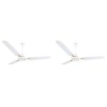 RR Signature (Previously Luminous) Dhoom 1200MM Star-rated BEE Certified Energy Efficient 52-Watt High Speed Ceiling Fan For Home (White), 2 Year Warranty (Pack of 2)