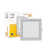 wipro Polycarbonate Garnet 6W Square Led Wave Panel Light for Ceiling|Warm White Light (3000K)|Ultra-Slim Design|Recessed Down Light for False Ceiling|Pop Ceiling Light|Cutout-100X100Mm|Pack of 1