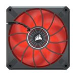 CORSAIR ML120 LED Elite, 120mm Magnetic Levitation Red LED Fan with AirGuide, Single Pack