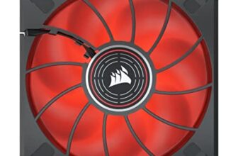 CORSAIR ML120 LED Elite, 120mm Magnetic Levitation Red LED Fan with AirGuide, Single Pack