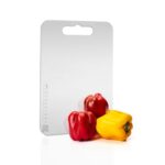 GLUN® Stainless Steel Chopping Board Reliable Metal Cutting Kitchen Tool with Heavy Duty Construction and Anti-Skid Silicon Pad for Enhanced Safety and Durability