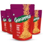 Granamma Crunchy Oma Podi| Pack of 4, 500g| Traditional South Indian Snacks| Ready-To-Eat Snack| Fresh Oil Used in every Batch| No Added Preservative (125g x 4)