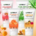 Latibule Daily AloeVera & Strawberry for Balanced,Hydrated,and Healthy-Looking Skin Face Wash(50 ml)