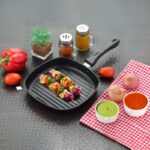 iVBOX ® EzyGrill Non Stick Grill Pan 23 cm diameter 2 L capacity(Aluminium, Non-stick)