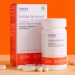 Veera Health VeeVital Gut Refresh to Boost Gut Health, Enhance Immunity & Restore Good Bacteria | Pre-biotics + Pro-biotics | 21.6Bn CFU of Clinically Proven Strains | 30 Days Pack