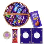 Cadbury Diwali Treats Chocolate Gift Basket With Diya And Greeting Card, 810.5 G