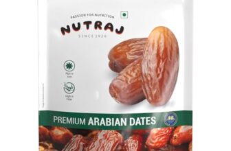 Nutraj Uae Arabian Dates 1Kg (500G X 2) Pouch|Khajur|Dry Fruits And Nuts|Grocery