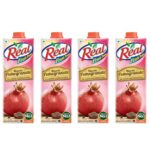 Dabur Real Masala Pomegranate Fruit Juice-1L (Pack Of 4)| No Added Preservatives, No Artificial Colours & Flavours|Chatpata Masala|Fruit Nutrition|Tasty, Refreshing & Energizing Fruit Drink