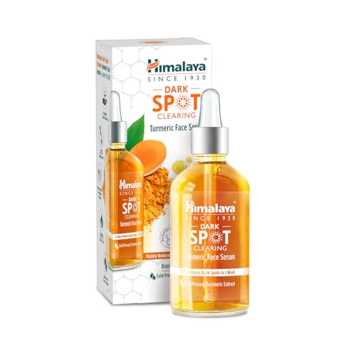 Himalaya Dark Spot Clearing Turmeric Face Serum | 10% Glycolic Acid & 2% Niacinamide | Organically Sourced Turmeric | Reduce Dark Spots In 7 Days | 30Ml