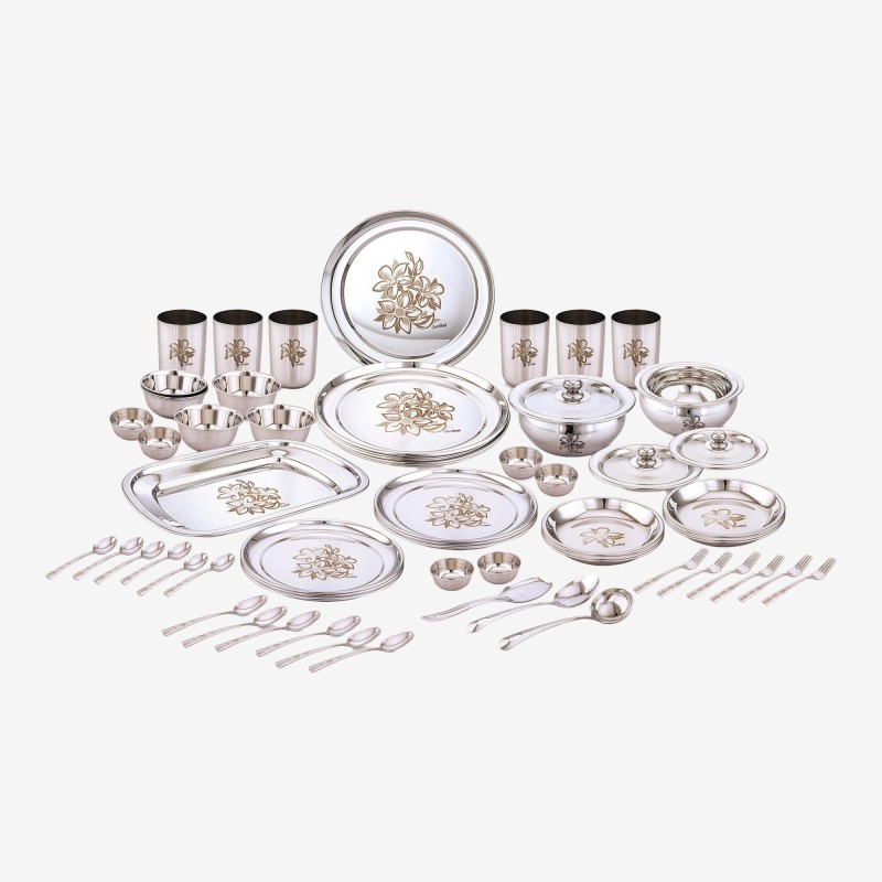 Pigeon Pack Of 25 Stainless Steel Dinner Set(Silver)