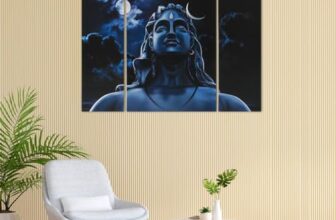 Perpetual Paintings For Wall Decoration – Set Of 3, 3D Scenery Vastu Painting For Living Room Large Size With Frames For Home Decoration, Hotel, Office (12 In X 18 In) Ad2