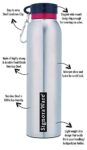 Signoraware Chill Single Wall Steel Water Bottle, 750 Ml, Silver