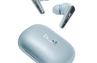 Boat Airdopes 280 Anc Truly Wireless In Ear Ear Buds W/ 32Db Anc, Ambient Mode, 60Hrs Playback, 13Mm Drivers, 4 Mics With Enx™, In Ear Detection, Iwp™ Tech, Asap™ Charge & Ipx5(Mint Blue)