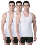 Dollar Bigboss Men’S Regular Fit Vest White L (Pack Of 3)