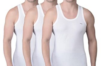 Dollar Bigboss Men’S Regular Fit Vest White L (Pack Of 3)