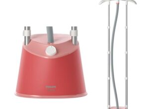 Philips Standing Garment Steamer Ste1020/40-1800 Watts, 1.8 Ltr Water Tank, 3 Steam Settings With Upto 36Gm Steam Output, Adjustable Double Pole- No Burns Guaranteed From World’S No.1 Ironing Brand.