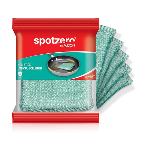 Spotzero By Milton Non Stick Utensil Scrubber, 1 Piece | Easy To Clean | Reuse | Durable | Cleaning Utensil