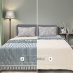 Sleepx 100% Soft Mercerised Cotton Reversible Microfiber Comforter – Diamond Quilting- Double 104″X88″ – Blanc De Blanc