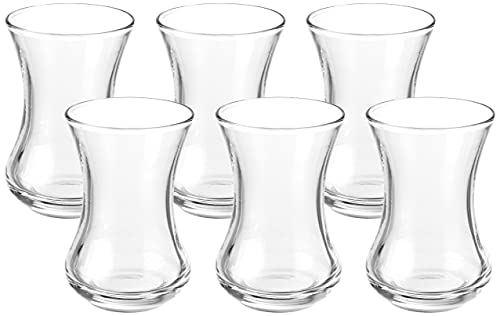 Amazon Brand – Solimo Multipurpose Glass 120Ml, Set Of 6, Transparent