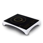 Philips Viva Collection Hd4938/01 2100-Watt Glass Induction Cooktop With Sensor Touch & Full Crystal Glass (Black)