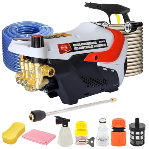 Woscher 280 High Pressure Washer 160 Bars, 2200 Watts, 8L/ Min Water Flow Rate,8 Metres Outlet Hose, Portable For Car, Bike And Car Washer High Pressure Pump For Home Use Cleaning|18 Months Warranty