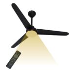 Candes Celestia Bldc Ceiling Fan With Light | 1200Mm | 3-Colour Led Lights (White, Warm White & Warm Yellow) | Energy Efficient | 5-Star Rated Ceiling Fan High Speed | Sleek & Noiseless | Black